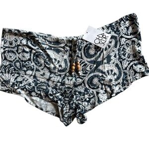 NEW Chaser indigo drawstring shorts